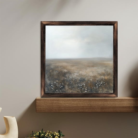 Meadow Field Art Wooden Sign Wall Plaque - Vintage Art Decoration, Wall Decoration - Ideal Gift For Home Decoration, Living Room, Bathroom, Bedroom, Garden, Dining, Bar, Cafe, Festival Party Decor