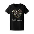 thumbnail image 1 of Meadow Flowers Brown Summer T-Shirt Women -Image by Shutterstock, Female Small, 1 of 4