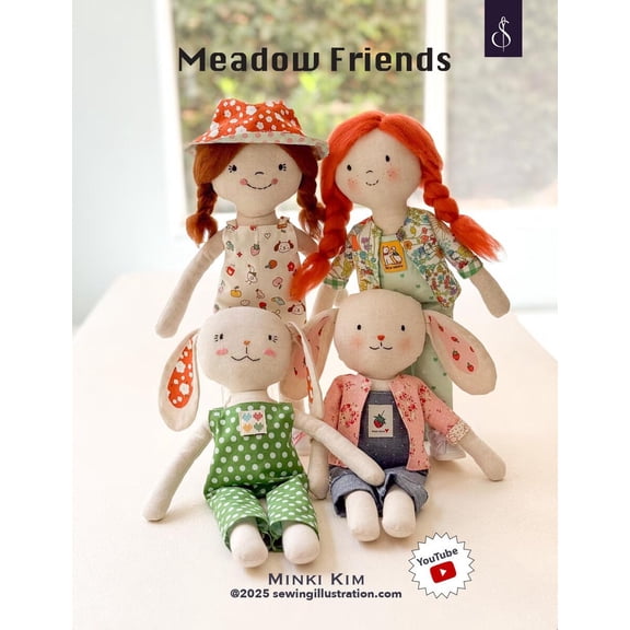 Meadow Friends Pattern by Minki Kim