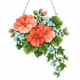 Meadow Geranium Acrylic Suncatcher Ornament for Kitchen Window, Spring ...