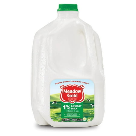 Meadow Gold Low Fat 1% Milk with Vitamin A and D, Gallon