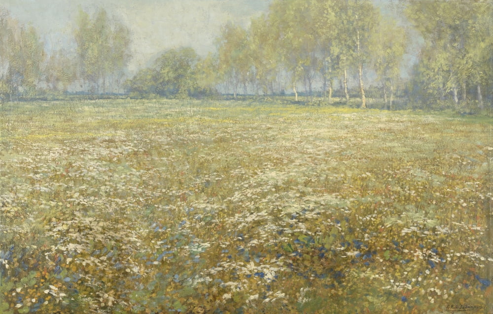 Meadow In Bloom Canvas Art - (36 x 24)