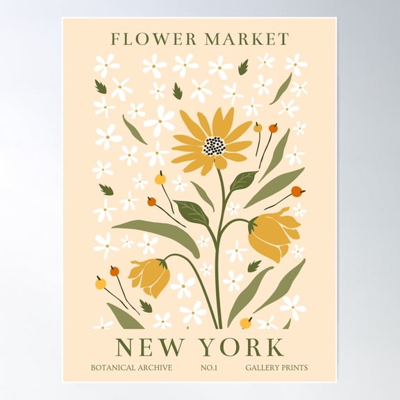 Meadow In The Metropolis Poster Wall Art, Modern Wall Decor For Living Room Bedroom, 24x36 UNFRAMED