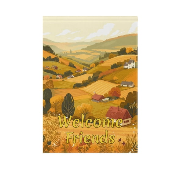 Meadow Landscape Garden Flag House Banner 28" x 40" Double Sided Outdoor Yard Decoration