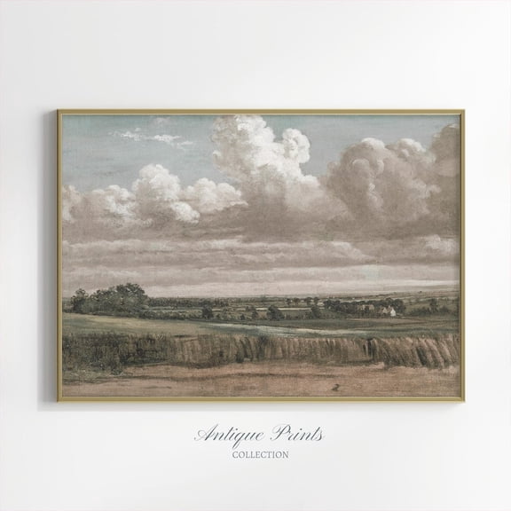Meadow Landscape S, Nature S, Vintage Farmhouse Wall Decor, French Country Wall Art, Unframed Poster Size 16x24