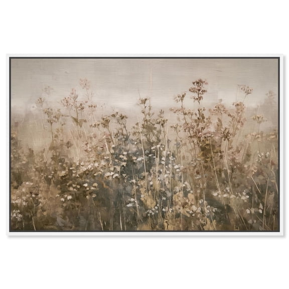 Meadow Mystique II Canvas Landscape Wall Art by Art Remedy, White Frame, 45 x 30