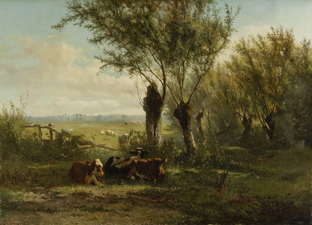 Meadow Near Oosterbeek Canvas Art - (24 x 18)