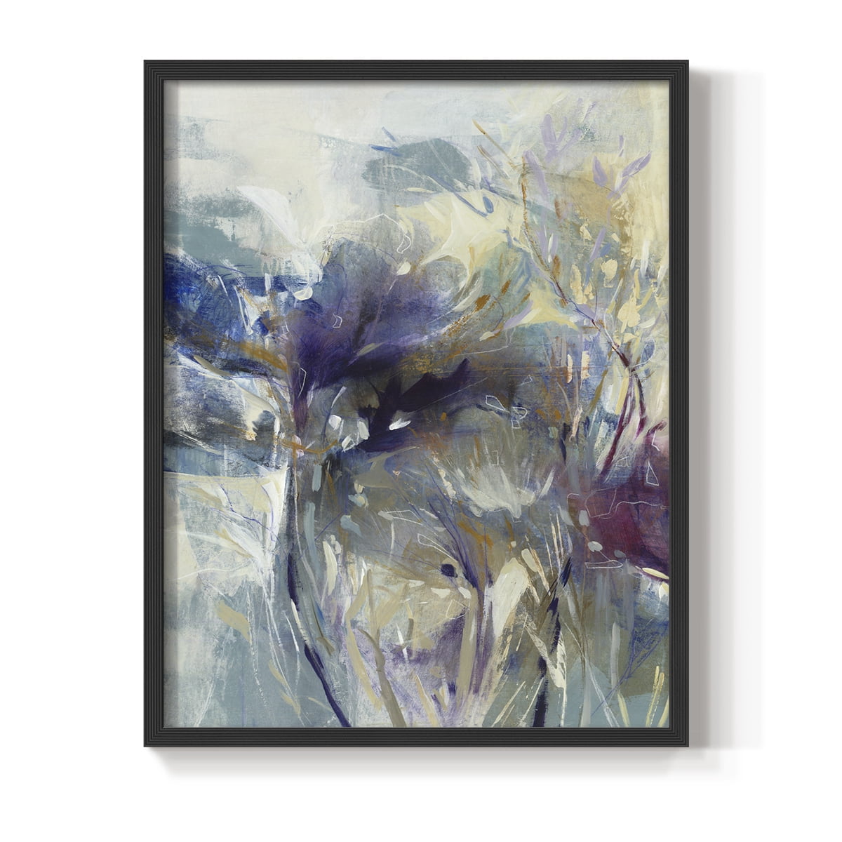 Meadow Saffron I in Black Solid Wood 11 x 14 Framed Print