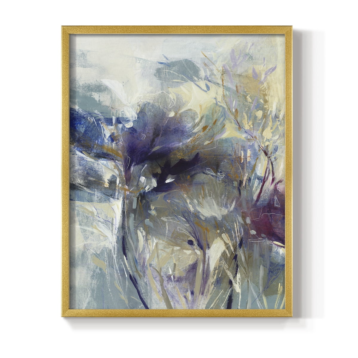 Meadow Saffron I in Gold Solid Wood 8 x 10 Framed Print