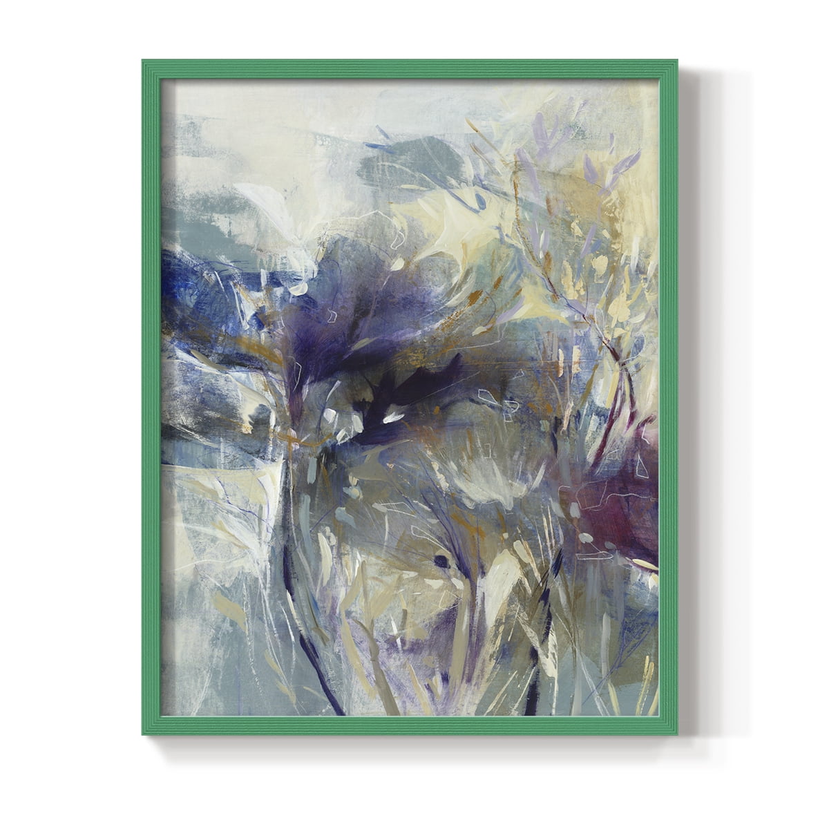 Meadow Saffron I in Green Solid Wood 11 x 14 Framed Print