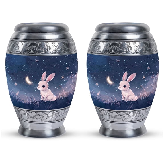 Meadow Serenity Mini Urns For Ashes - Perfect Memorials Cremation Urns - Urn For Dads Ashes - Cremation Urns For Human Ashes Adult Female - Funeral Urn (Size-3inch,2pcs)