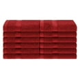 thumbnail image 1 of Meadowcove Rayon from Bamboo/Cotton Blend 12-Piece Face Towels Set , Crimson by Blue Nile Mills, 1 of 5