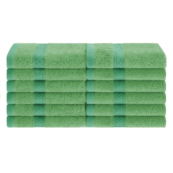Meadowcove Rayon from Bamboo/Cotton Blend 12-Piece Face Towels Set , Spring Green by Blue Nile Mills