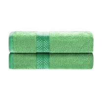 Meadowcove Rayon from Bamboo and Cotton Blend Solid 2-Piece Towel Set , Sage by Blue Nile Mills