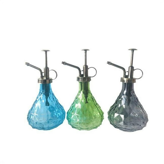 Meadowcreek 7010700 10 oz Glass Globe Plant Mister, Assorted Color - Pack of 12