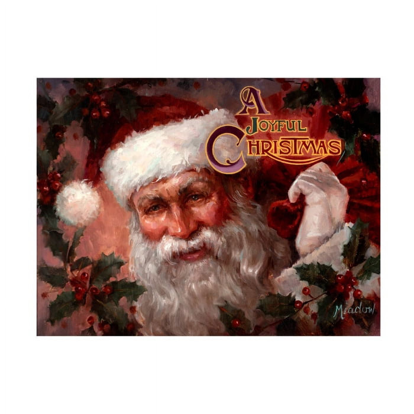 Meadowpaint 'Joyful Christmas' Canvas Art
