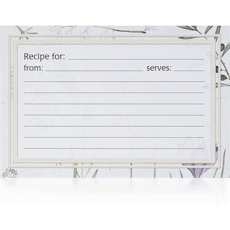 Meadowsweet Kitchens Recipe Card Set - Botanical Treasures
