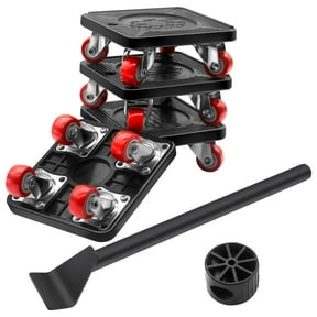 Meafeng Furniture Movers Dolly Furniture Lifter Tool Moving Dolly with 4 Wheels 360 Rotation, 660lbs Capacity, Black