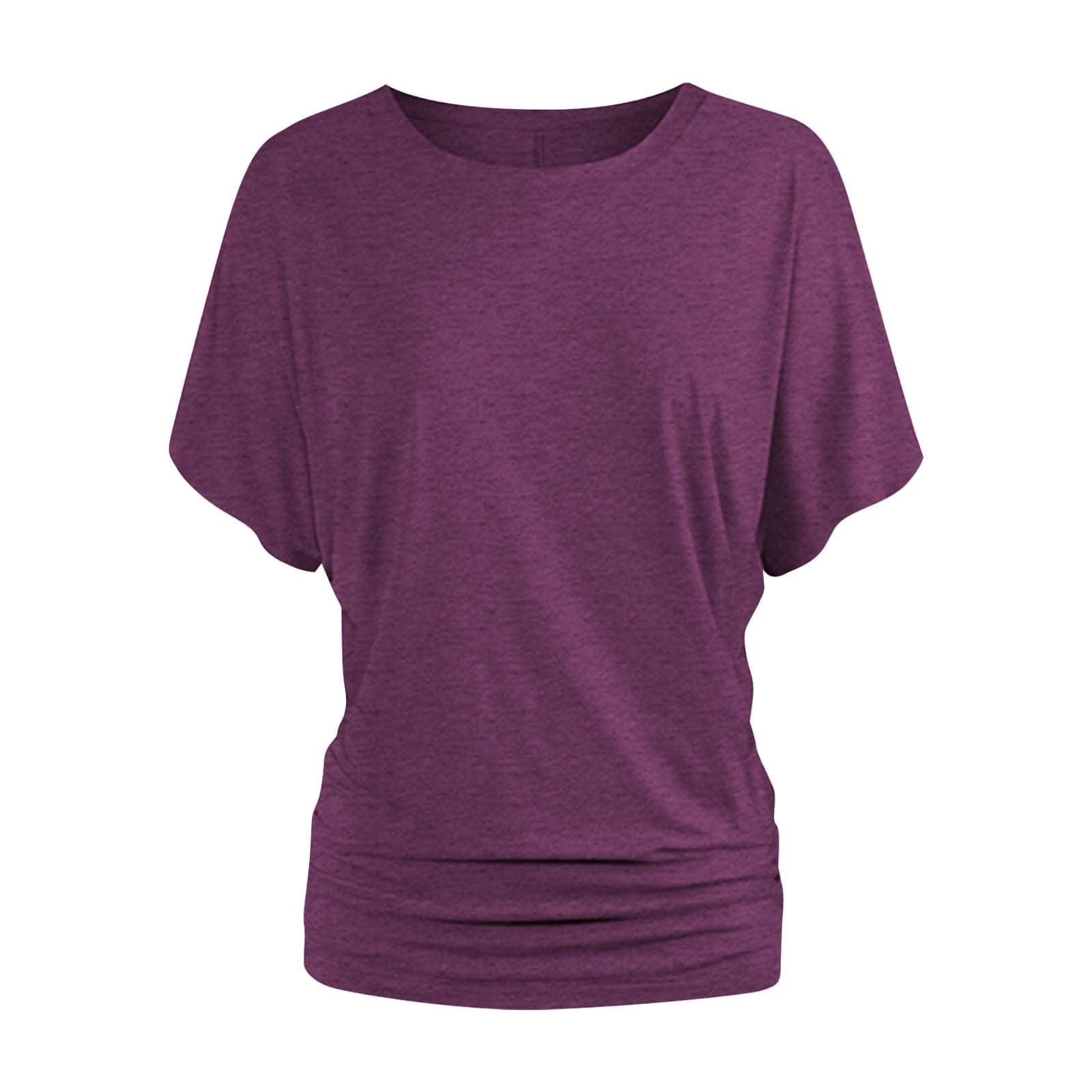 Meagaome Fourth of July Women's Shirts Tight Neck T Shirts Boat Neck