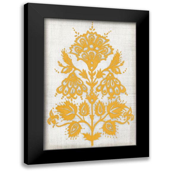 Meagher, Megan 11x14 Black Modern Framed Museum Art Print Titled - Custom Saffron Detail I