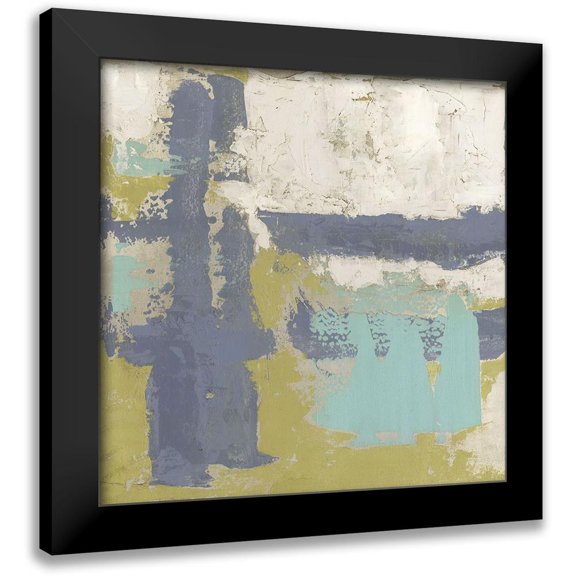 Meagher, Megan 12x12 Black Modern Framed Museum Art Print Titled - Chelsea Abstract I