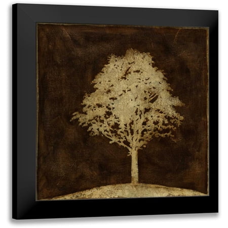 Meagher, Megan 12x12 Black Modern Framed Museum Art Print Titled - Gilded Tree II