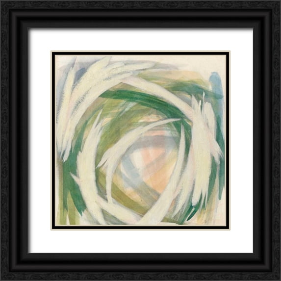 Meagher, Megan 12x12 Black Ornate Wood Framed with Double Matting Museum Art Print Titled - Brushstrokes I