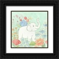 thumbnail image 1 of Meagher, Megan 12x12 Black Ornate Wood Framed with Double Matting Museum Art Print Titled - Nicks Animal Garden I, 1 of 4