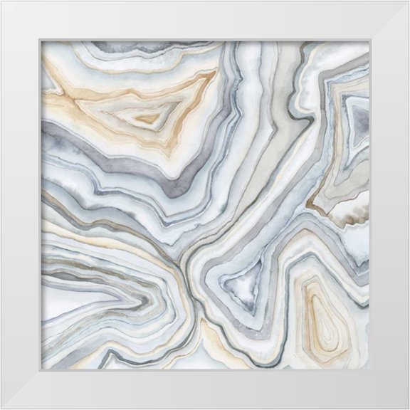 Meagher, Megan 12x12 White Modern Wood Framed Museum Art Print Titled - Agate Abstract II