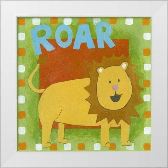 Meagher, Megan 12x12 White Modern Wood Framed Museum Art Print Titled - Roar