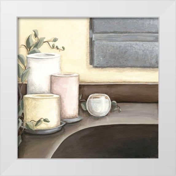 Meagher, Megan 12x12 White Modern Wood Framed Museum Art Print Titled - Spa Retreat II