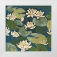 thumbnail image 1 of Meagher, Megan 12x12 White Modern Wood Framed Museum Art Print Titled - Water Flowers I, 1 of 4