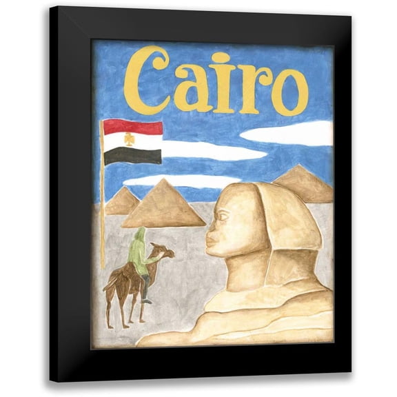 Meagher, Megan 12x14 Black Modern Framed Museum Art Print Titled - Cairo