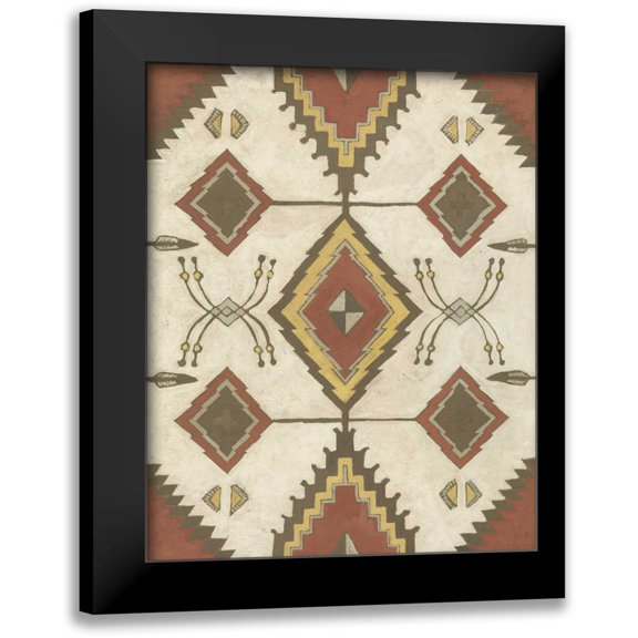 Meagher, Megan 12x14 Black Modern Framed Museum Art Print Titled - Non-Embellished Native Design I