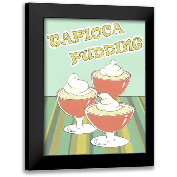 Meagher, Megan 12x14 Black Modern Framed Museum Art Print Titled - Tapioca Pudding