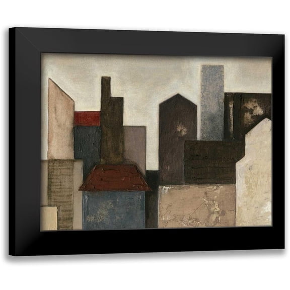 Meagher, Megan 14x12 Black Modern Framed Museum Art Print Titled - Abstract Metropolis I