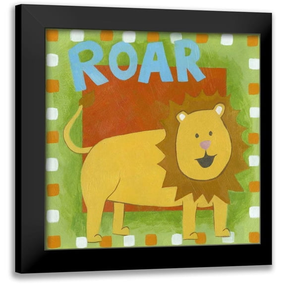 Meagher, Megan 15x15 Black Modern Framed Museum Art Print Titled - Roar