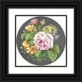 thumbnail image 1 of Meagher, Megan 15x15 Black Ornate Wood Framed with Double Matting Museum Art Print Titled - Dramatic Floral Bouquet III, 1 of 4