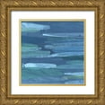 thumbnail image 1 of Meagher, Megan 15x15 Gold Ornate Wood Framed with Double Matting Museum Art Print Titled - Overlapping Hues I, 1 of 4