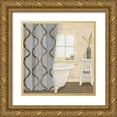 thumbnail image 1 of Meagher, Megan 15x15 Gold Ornate Wood Framed with Double Matting Museum Art Print Titled - Patterned Bath IV, 1 of 4
