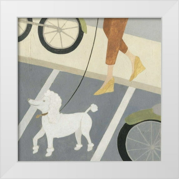 Meagher, Megan 15x15 White Modern Wood Framed Museum Art Print Titled - City Dogs II