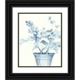 thumbnail image 1 of Meagher, Megan 15x18 Black Ornate Wood Framed with Double Matting Museum Art Print Titled - Blue Geranium II, 1 of 4