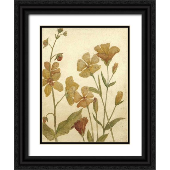 Meagher, Megan 15x18 Black Ornate Wood Framed with Double Matting Museum Art Print Titled - Small Wildflower Field I