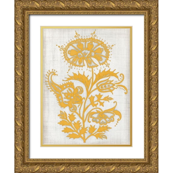 Meagher, Megan 15x18 Gold Ornate Wood Framed with Double Matting Museum Art Print Titled - Saffron Detail II