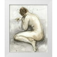 thumbnail image 1 of Meagher, Megan 15x18 White Modern Wood Framed Museum Art Print Titled - Figure in Watercolor II, 1 of 4