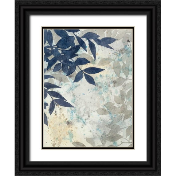 Meagher, Megan 19x24 Black Ornate Wood Framed with Double Matting Museum Art Print Titled - Aquarelle Shadows I
