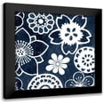thumbnail image 1 of Meagher, Megan 20x20 Black Modern Framed Museum Art Print Titled - Navy Cascade IV, 1 of 5