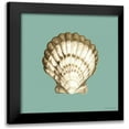 thumbnail image 1 of Meagher, Megan 20x20 Black Modern Framed Museum Art Print Titled - Shell on Aqua III, 1 of 5