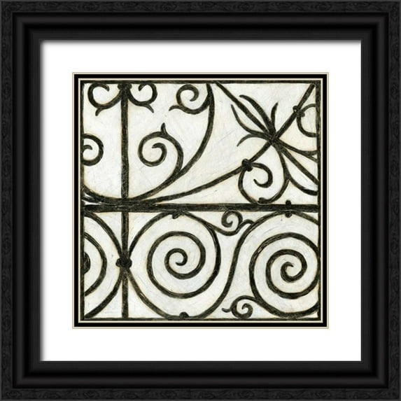 Meagher, Megan 20x20 Black Ornate Wood Framed with Double Matting Museum Art Print Titled - Iron Gate IV
