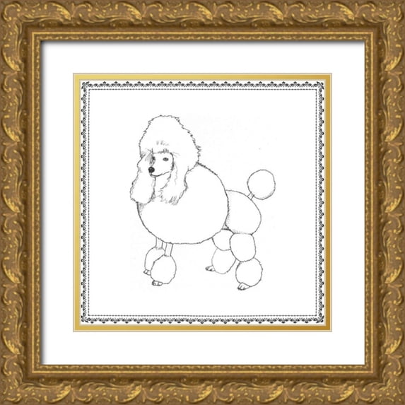 Meagher, Megan 20x20 Gold Ornate Wood Framed with Double Matting Museum Art Print Titled - Best in Show III